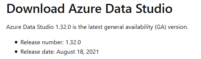 Azure Data Studio 