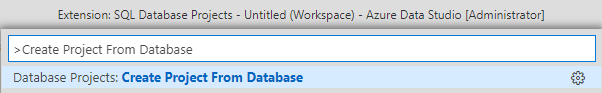 Create Project From Database