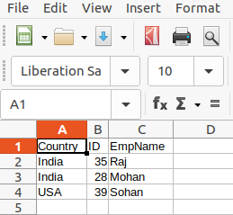 Import data from CSV file using 