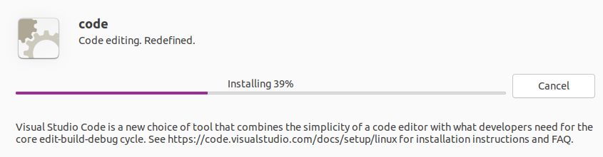 Install VS code on Ubuntu