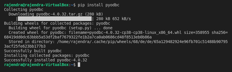 pyodbc in Ubuntu 