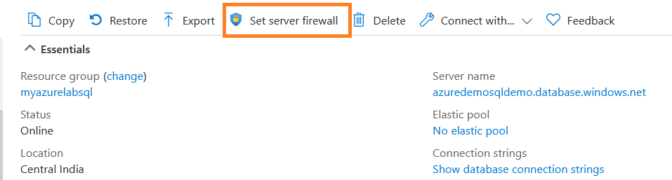 server firewall