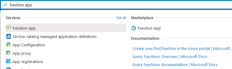 Set up Azure Function App