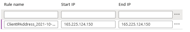 Start and End IP address