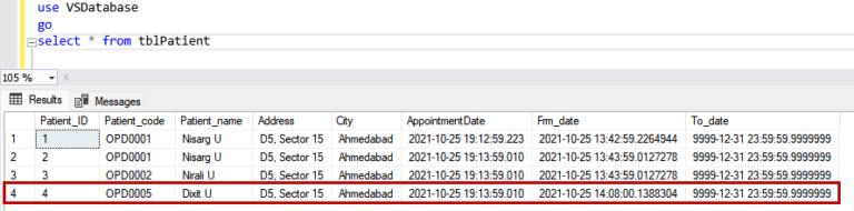 CREATE TABLE statement in SQL Server