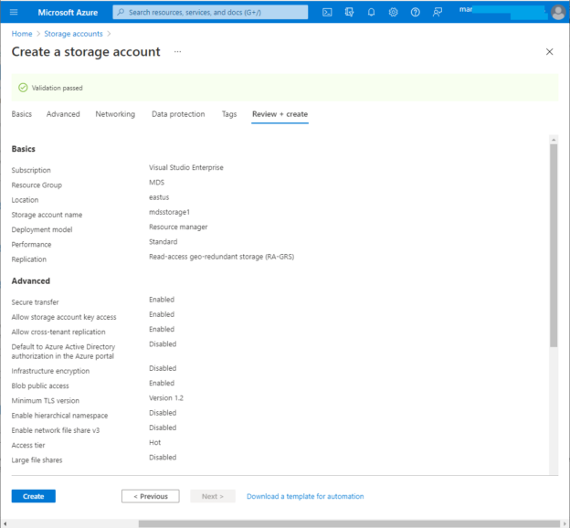 Getting started with Azure Storage