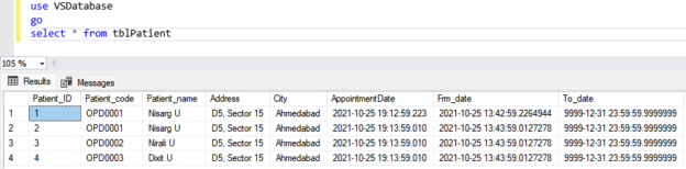 CREATE TABLE statement in SQL Server