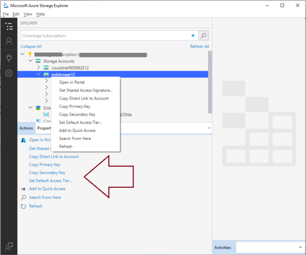Manage Azure Blob Storage using Azure Storage Explorer
