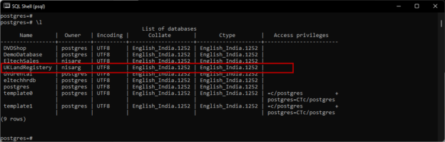 Learn PostgreSQL: Managing PostgreSQL Databases