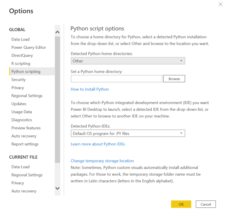 Import data using Python in Power BI