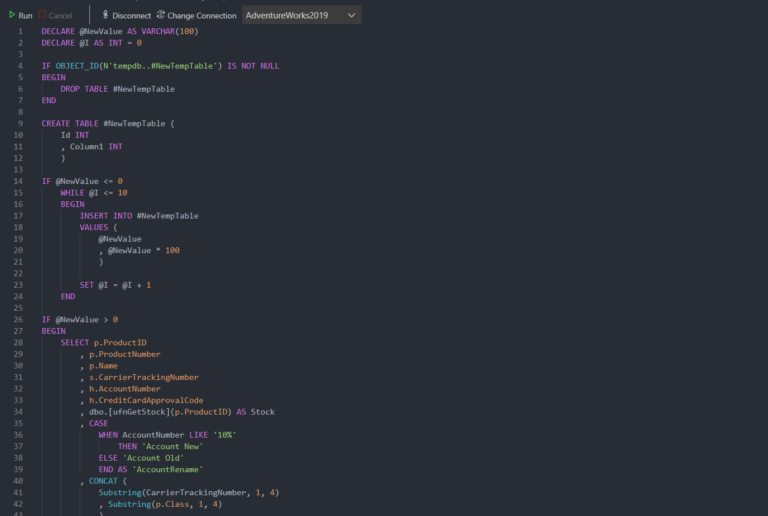 How to write readable T-SQL queries