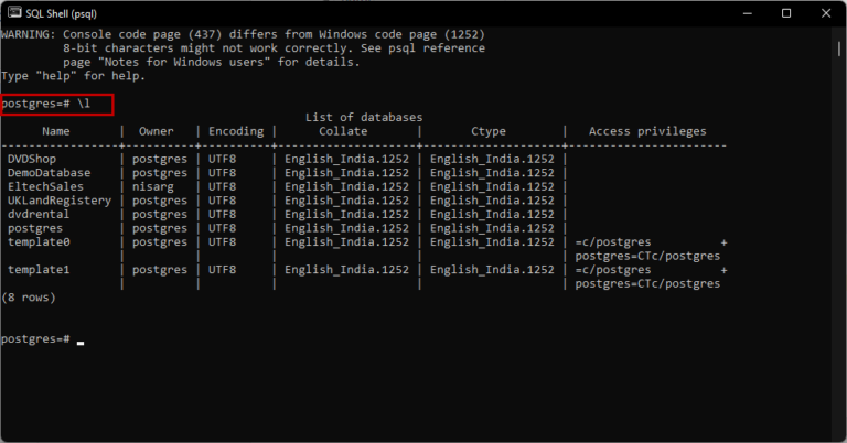 Learn PostgreSQL: Managing PostgreSQL Databases