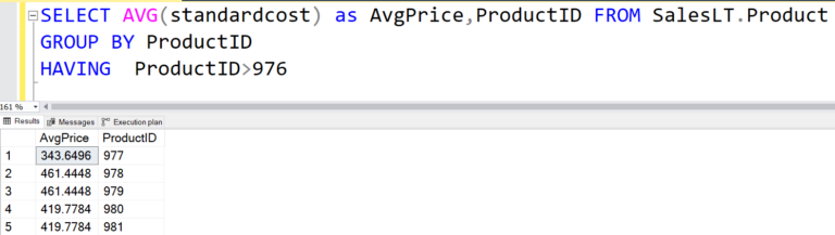 Exploring the SQL WHERE statement