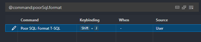 Keybinding option