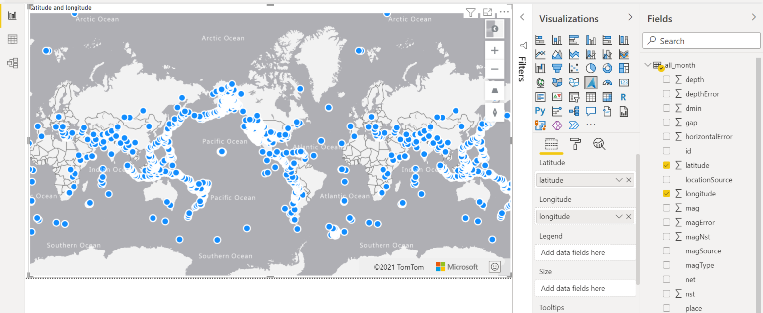 Analyzing spatial data with Azure Maps in Power BI