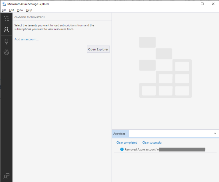 Managing Cosmos DB using Azure storage explorer