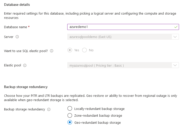 Backup storage redundancy