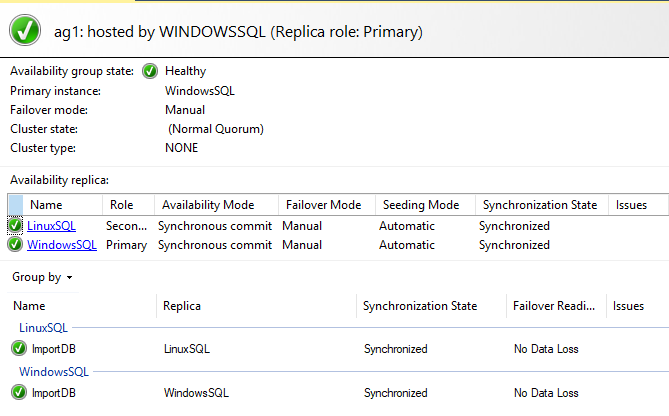 changes the replica into a Synchronized state inSQL Server Always On Availability Group 