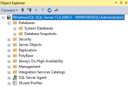 Connect to SQL Server and validate