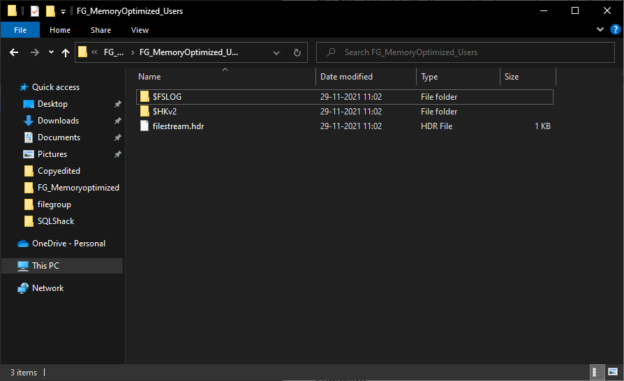 View memory optimized data