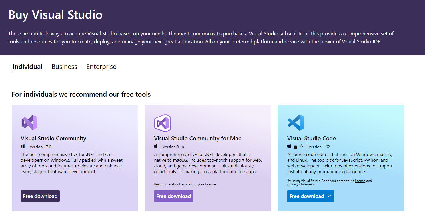 Opsi Visual Studio