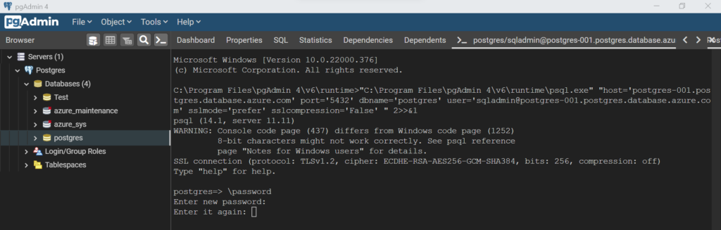 Introduction to basic psql commands