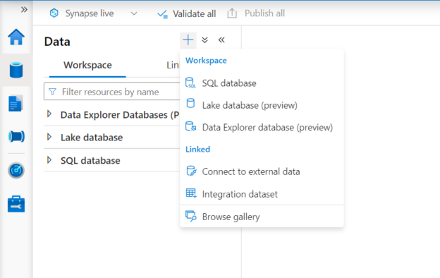 Integrating Azure Data Explorer cluster with Azure Synapse