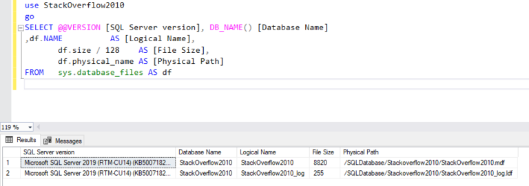 Manage SQL Databases in CentOS: Manage filegroups of user databases