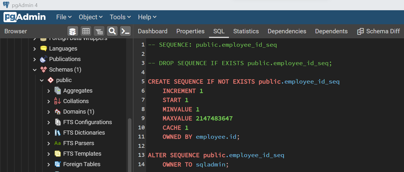 Sequence in Azure Database for PostgreSQL