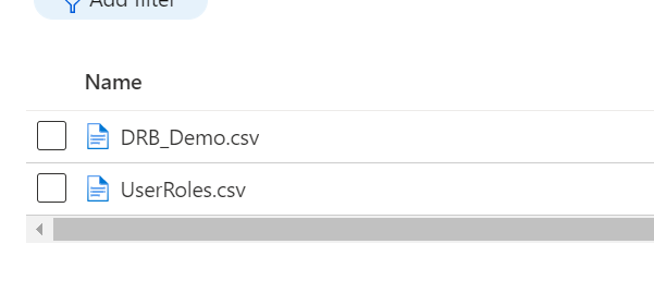 CSV files containing demo data and user role data is azure storage.  TSQL programming, Synapse Server less Pool. Row Level Security.  