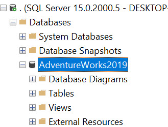 Adventureworks SSMS