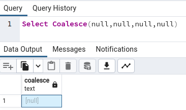 Coalesce function having all NULL arguments