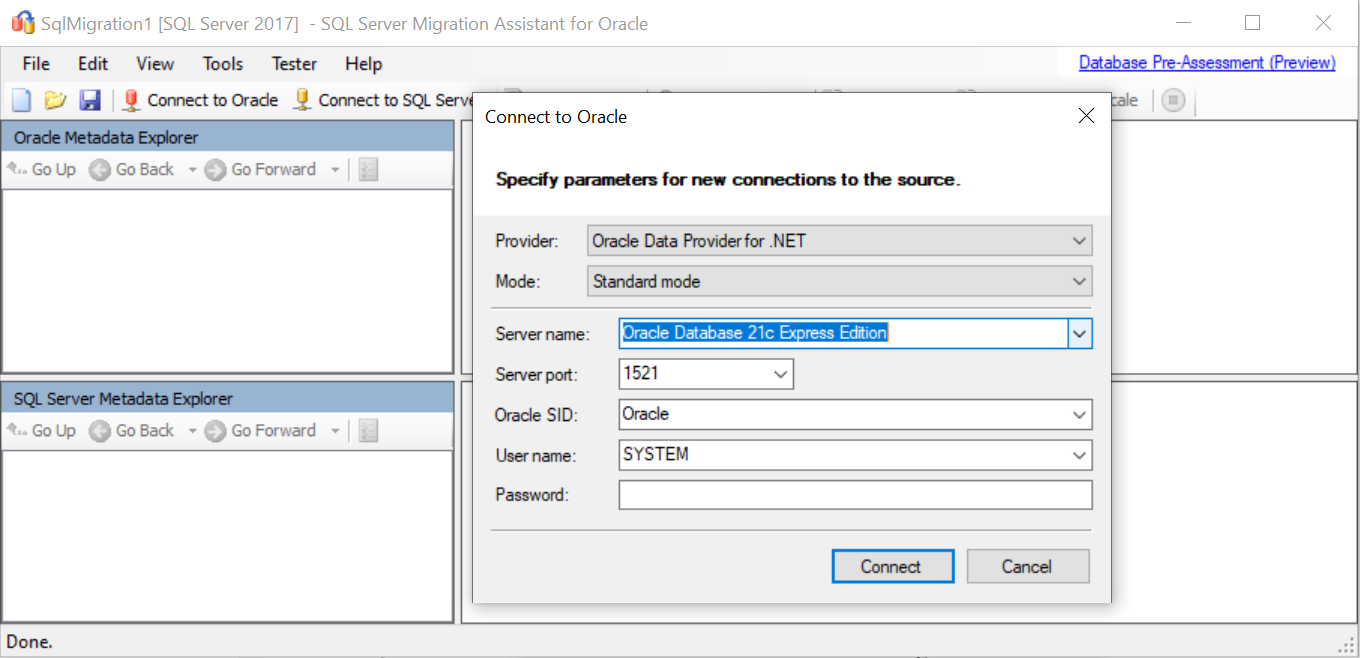 Oracle Database Migration to Azure SQL Database. SQL Server Migration Assistant.
