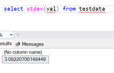 Sample Standard Deviation