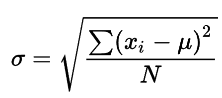 Standard Deviation Function Formula
