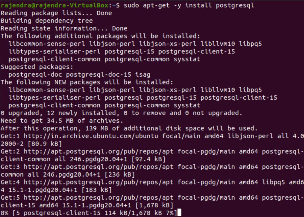 Install Postgres on Ubuntu