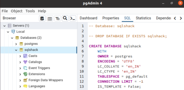 SQL script