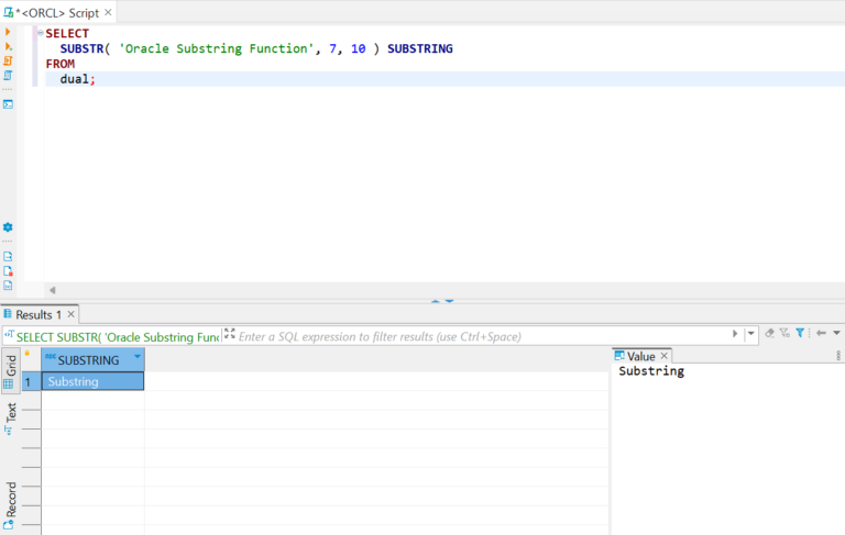 Oracle Substring function overview with examples